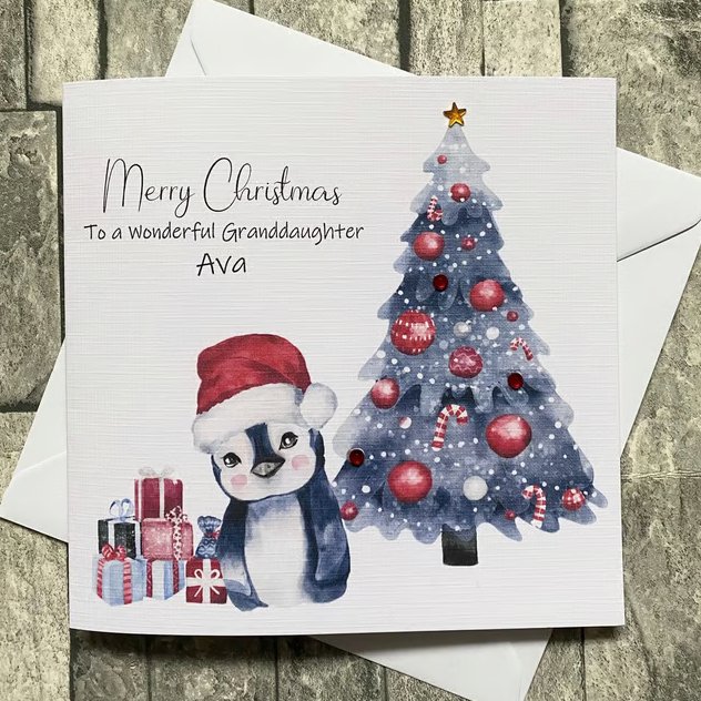 Christmas Card, Handmade and personalised, Couple, Best Friend, Sister, Brother