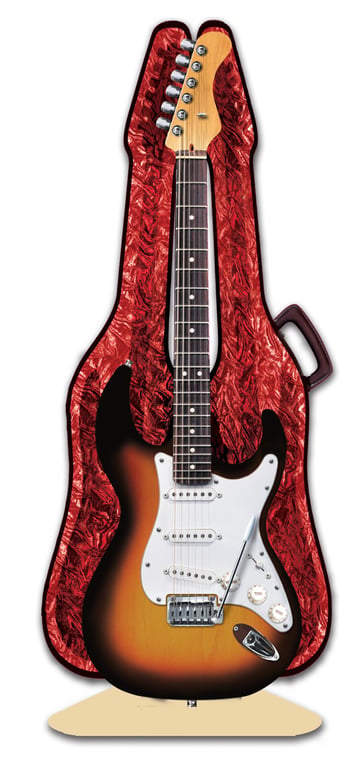 Electric Guitar 3D music greeting card