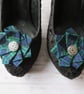 Tartan Shoe Clips - Scottish Highland Clan Plaid Ribbon Ruffle  - Image 9