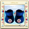 Reserved for June - Navy Anchor Shoes