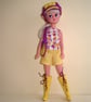 Sindy or Fleur Sewing Pattern for 1960's Playsuit, Cap, Boots and Bag - Image 2