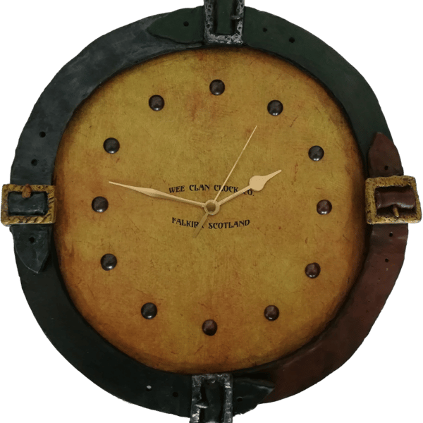 Four Belt Clock ,  Belts were used in Clan Badges to sybolise strengh together