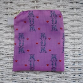 Love Mum Themed Coin Purse or Card Holder.