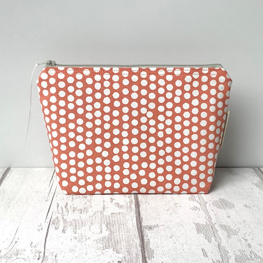 Cosmetic Bag - Orange Spot - Make Up Bag