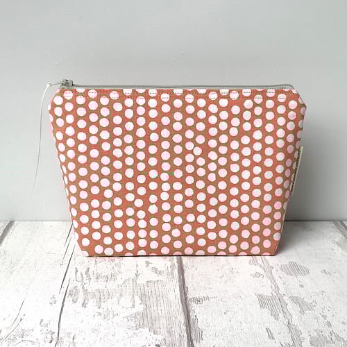 Cosmetic Bag - Orange Spot - Make Up Bag