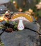 Mushroom pin, Mushroom Christmas gift, Mushroom jewellery, Mushroom brooch - Image 2