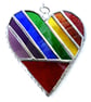 Love Heart  Rainbow Stained Glass Suncatcher Diagonal 021 022 - Image 5