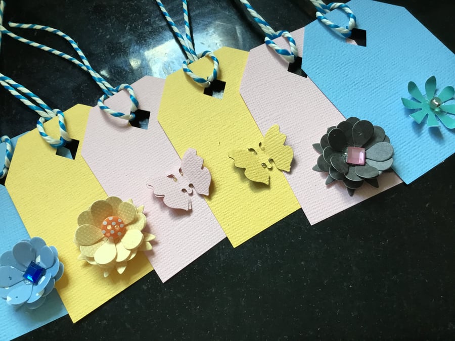  Gift tags. Handmade gift tags. 6 assorted gift tags. Tags for any occasion. 