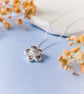 Buttercup Pendant - Recycled Silver Flower Necklace - Image 1