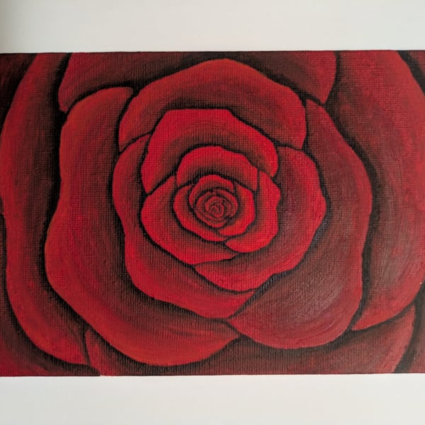 Red Rose Oil Painting. 2026-08-12