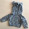 Lightweight hand knitted hoodie