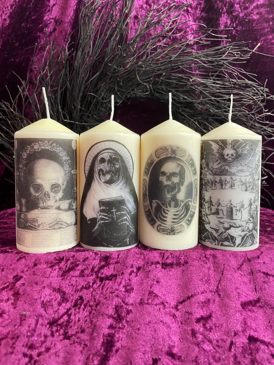 Gothic Death Momento Mori Scented Candles 