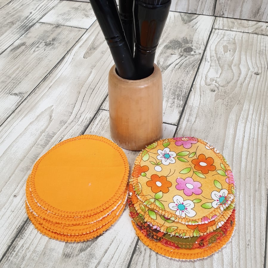 Reusable face wipes, makeup remover pads, zero waste cotton pads