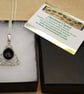 Filigree Triangle Black Onyx Pendant necklace. December Birthstone - Image 5