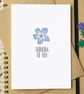 Forget Me Not "Thinking of You" Sympathy Card