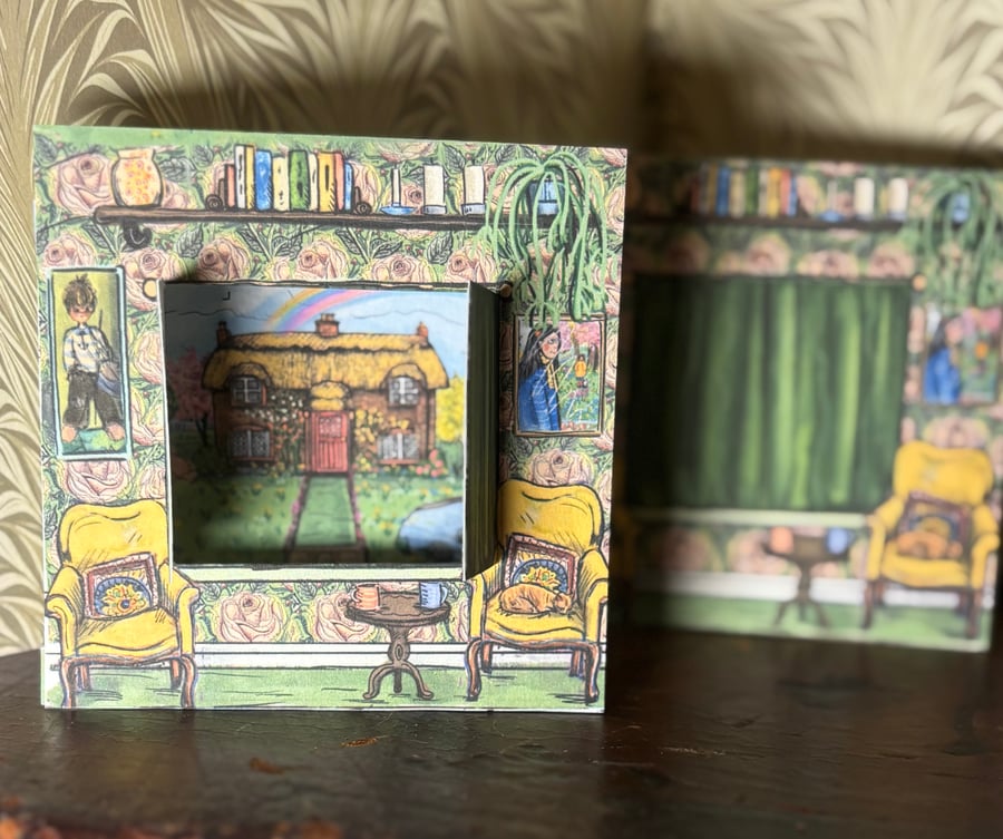 3D card ‘Room with a view’ Cottage