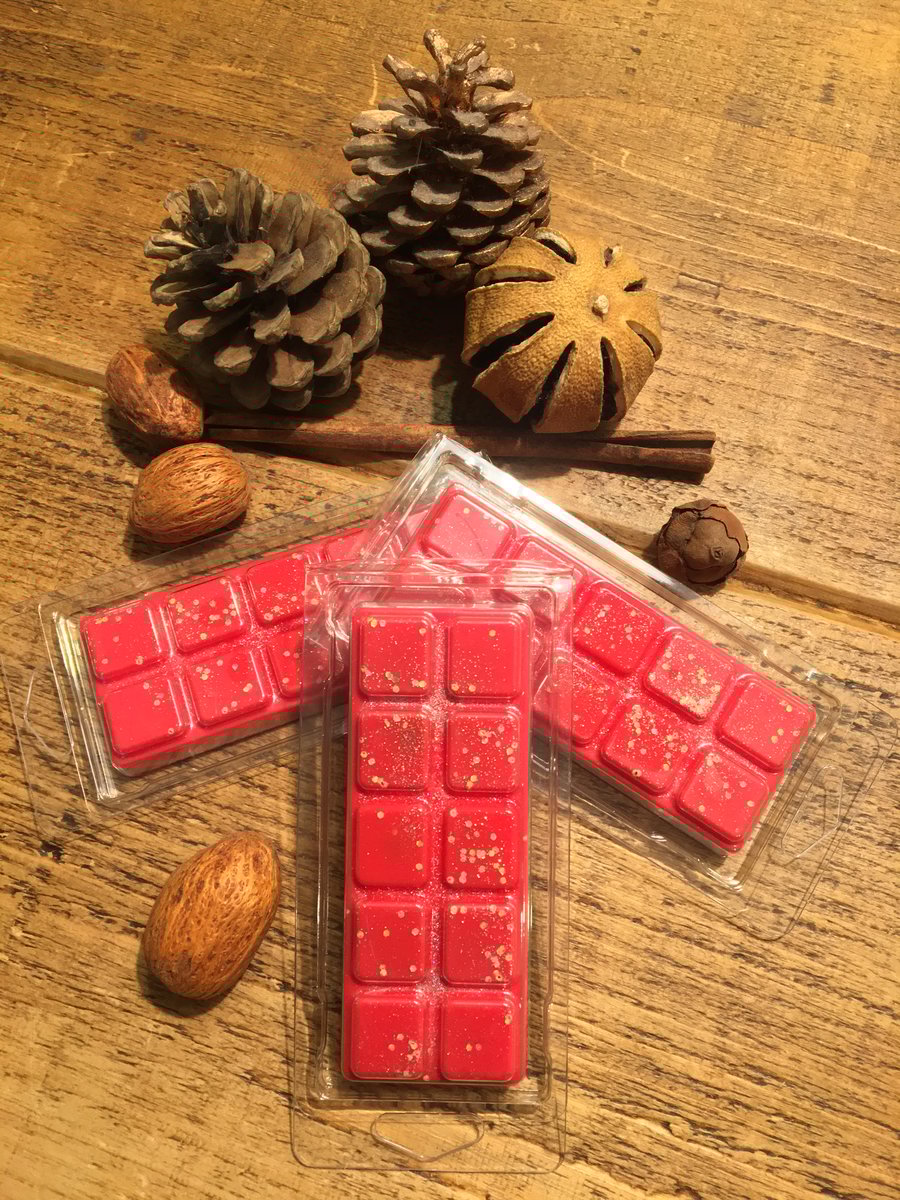 Cranberry, Orange & Cinnamon Wax Melt in 10 Cell Clamshell