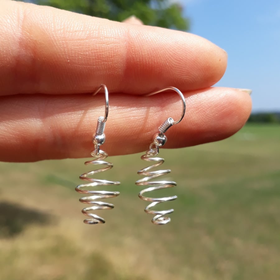 Silver Beehive Earrings, Hypoallergenic Jewellery, Christmas Stocking Fillers