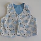 Waistcoat, Age 0-3 months, elephants, boys waistcoat, babies clothes
