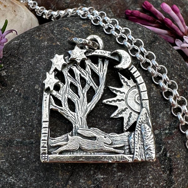 Beltane Hare Pendant