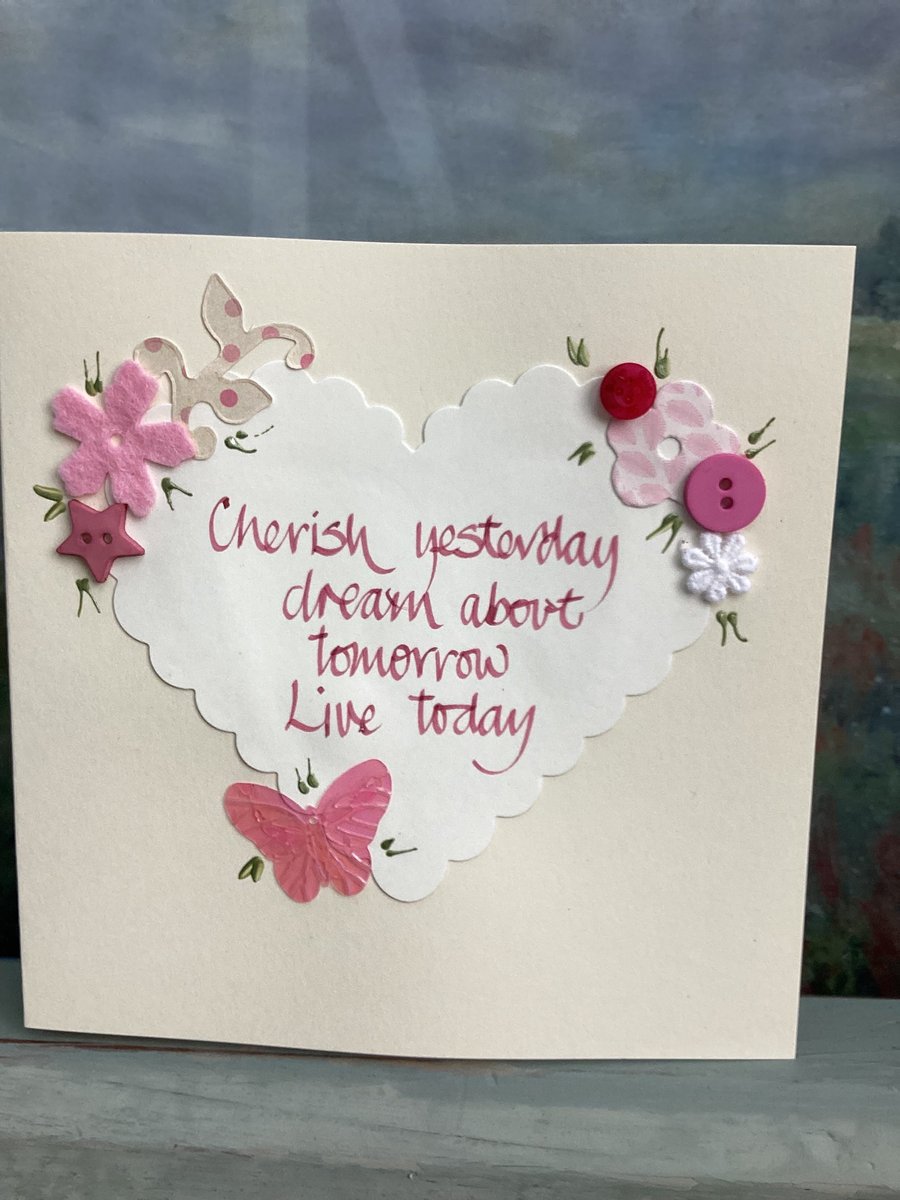 Handmade birthday card.Friend card.Birthday card.Friendship card.