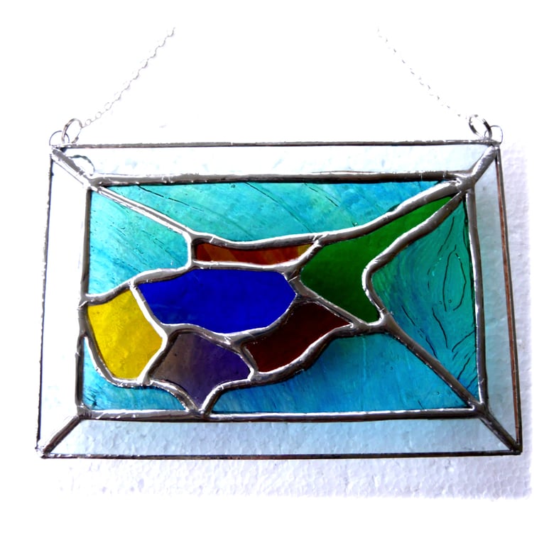 Cyprus Island Map Stained Glass Suncatcher Picture 