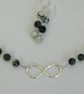 Sterling Silver Drop Earrings with Moss Agate and Jasper - Image 5