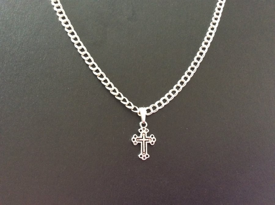 Simple Cross Necklace 