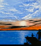Sunset Painting, Largs