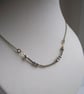 Love Morse Code necklace - mixed metals - hidden message jewellery - Image 2