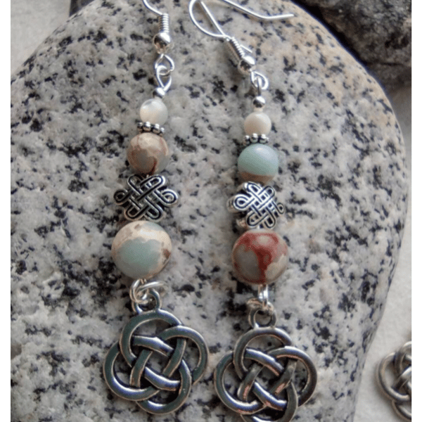 Murlough Beach Jasper handmade earrings