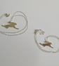 Silver Leaping Hare Pendant - Image 2