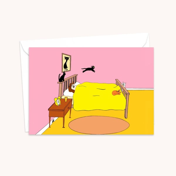 Funny Cats Greetings Card: Ideal for a Cat Lover's Birthday (103)