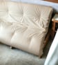 Wooden Futon Frame Rustic Sofa Bed Reclaimed Wood THE NOTTINGHAM - Image 8