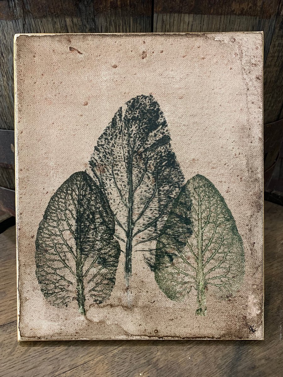 Comfrey - Botanic Ink Relief Printed Canvas