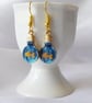 Lightbulb Goldfish Earrings with gold plated ear wires