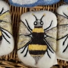  Needle Felted Dartmoor Wool Bee Soap