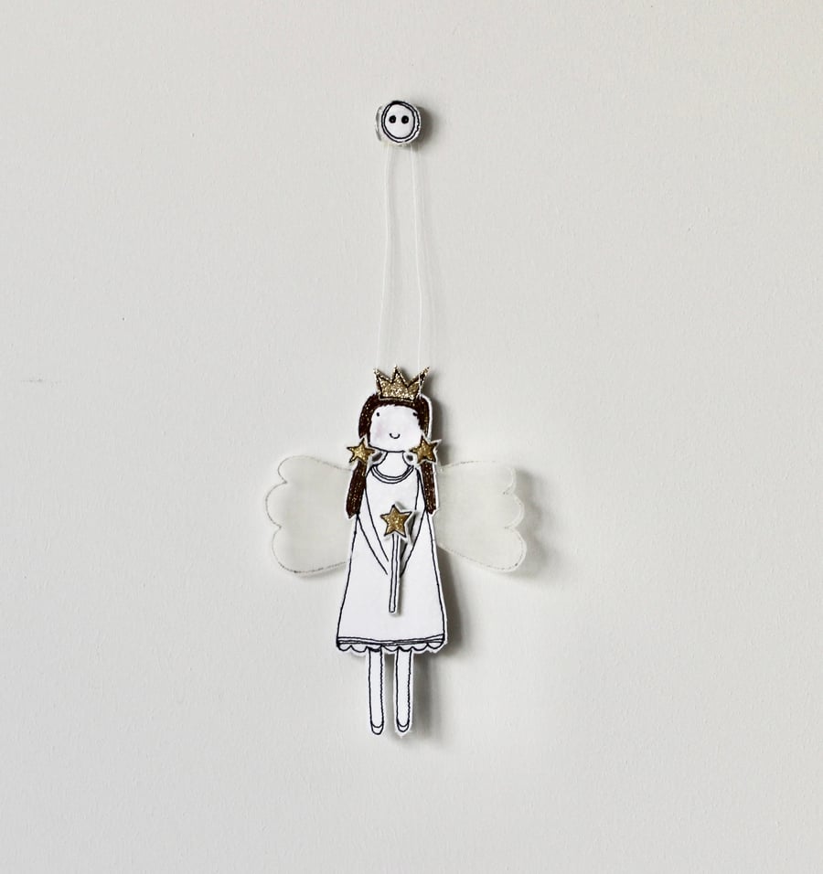 Fairy with a Wand - Handmade Decoration