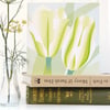 Spring Green Tulip card - birthday, Easter