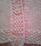 14 inch Pink V Neck Cardigan - Image 2