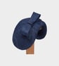 Navy Sinamay Fascinator Occasion Hat  - Image 5