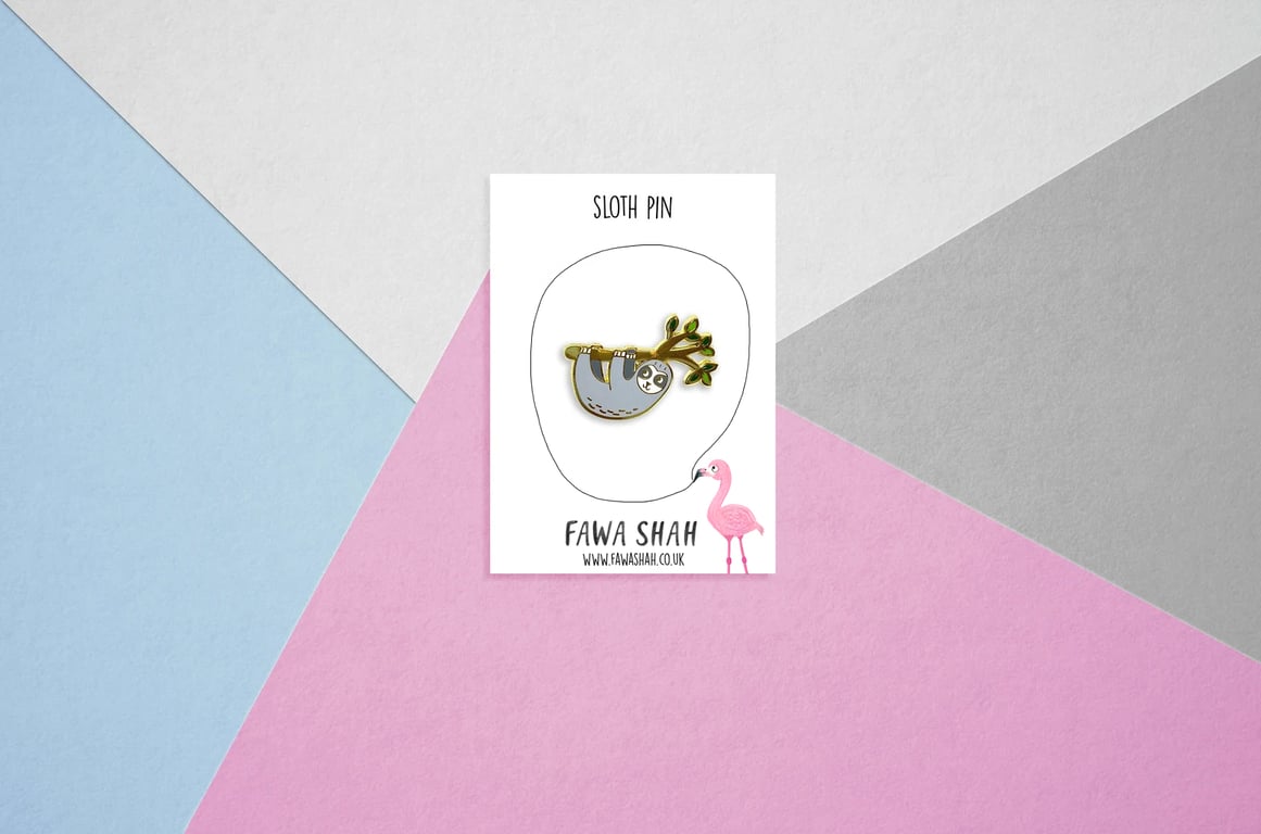 Sloth pin - Hard Enamel Pin - Jewellery
