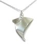 Unique Sterling Silver Handmade Pendant, Sculptural Triangle Design - Image 7