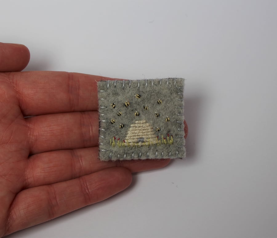 For Barbara, Bee Hive brooch