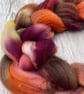 Cormo Hand Dyed Spinning Fibre Autumn 100g - Image 4