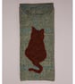 Glasses case with ginger cat tweed - Image 1