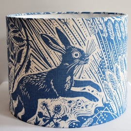 Harvest Hare Drum Lampshade