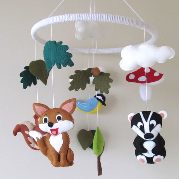 30cm Hanging Woodland Friends Mobile