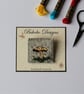 English Countryside Landscape Embroidered Brooch - Image 3