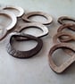 30mm Real Coconut D. Rings LAST 4 x 30mm Natural - Image 5